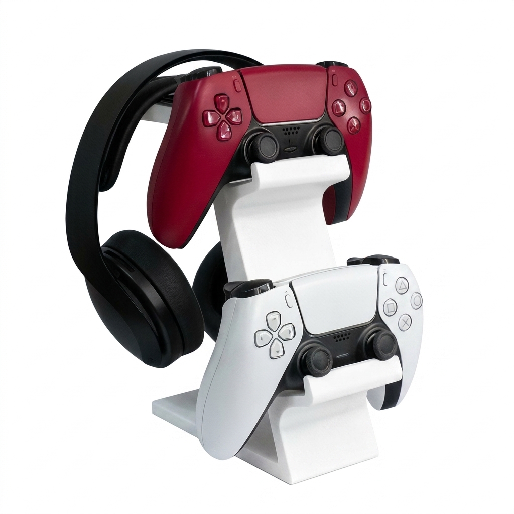 Controller Stand Holder - 3D-Gedruckter Spielcontroller-Kopfhörerständer Universeller Standfuß für PS4/PS5/XBOX