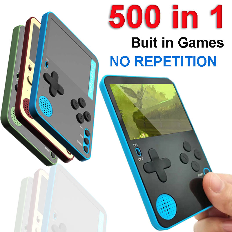 Gaming Console Under 500 - Handheld-Spielekonsole, 500 klassische Spiele, LCD, tragbar,