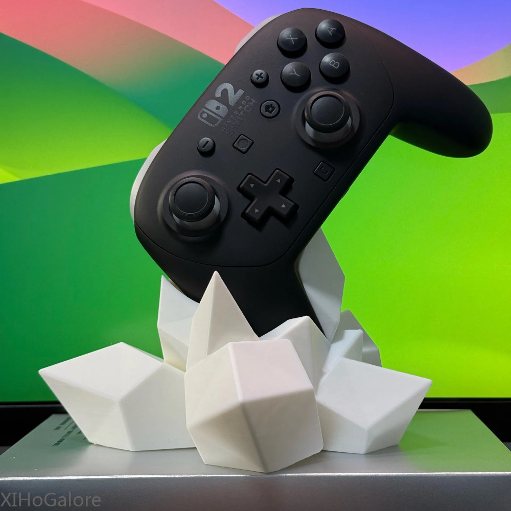 Controller Stand Holder - 3D-Gedruckter Kristall-Spielcontroller-Ständer Kompatibel mit Xbox PS4