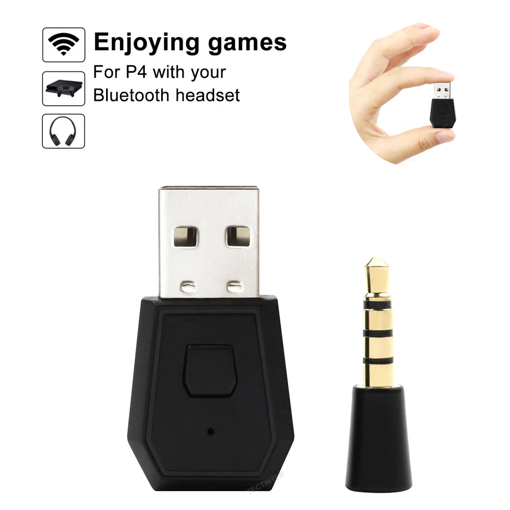 Gaming Console Headset - USB-Wireless-Adapter-Empfänger für PS4-Controller-Konsole für Playstation 4