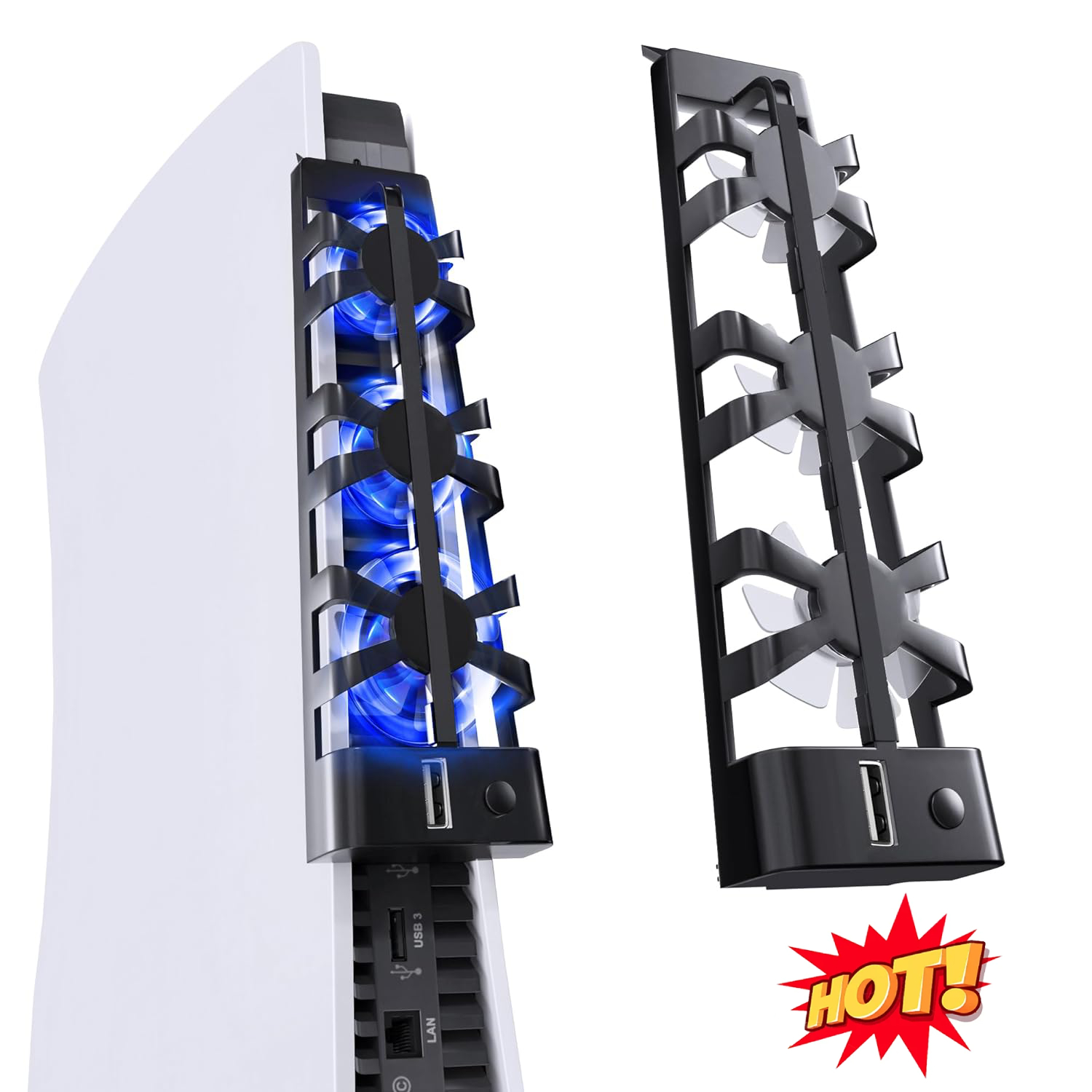 Console Cooling Fan - Lüfter für Playstation 5 Konsolen scheibe
