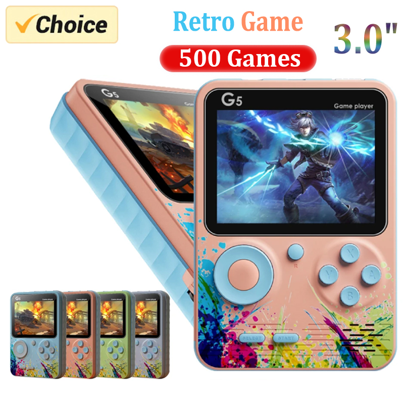Gaming Console Under 500 - G5 Retro Handheld-Spielkonsole mit 500 Klassischen