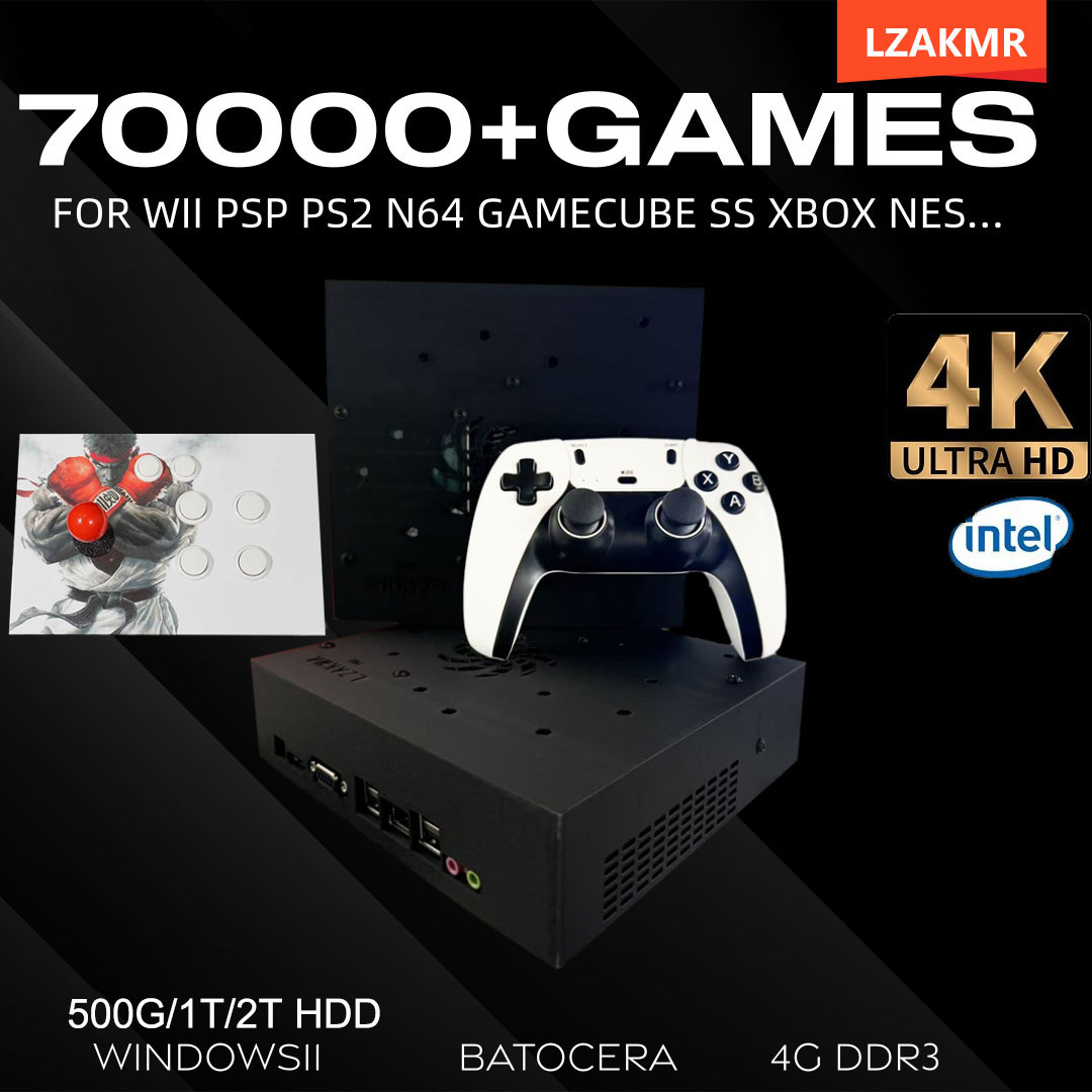 Gaming Console Emulator - Retro-Gaming-Konsole 70000+ Spiele 2 TB T8