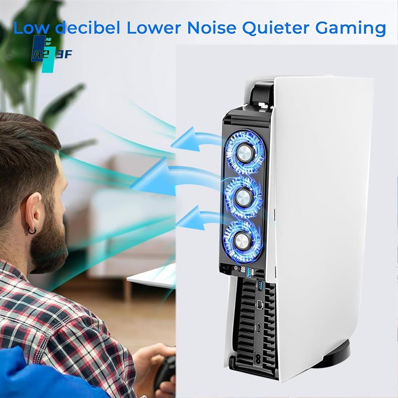 Console Cooling Fan - A23F-Für PS5 Lüfter Leise Kühler Lüfter