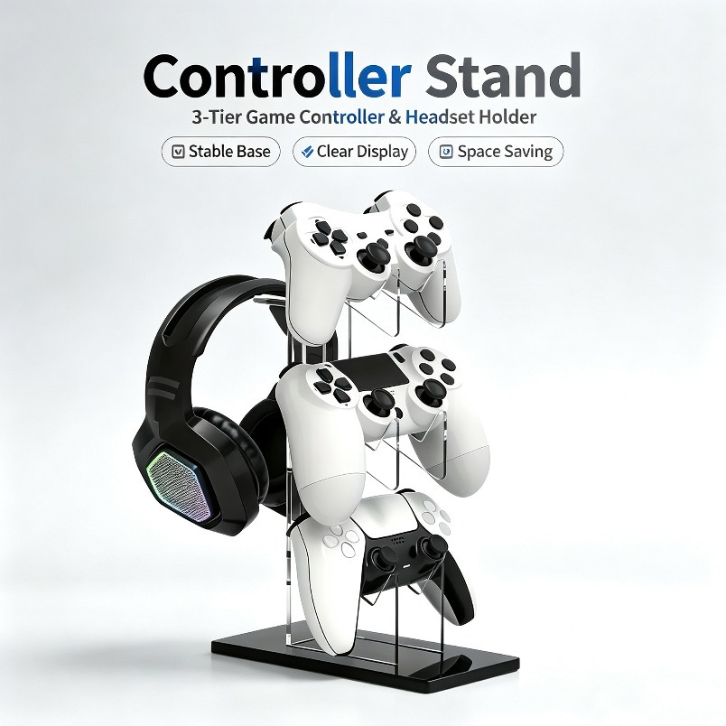 Gamepad-Ständer 3-stufiger Hea – Gaming Console Headset Bewertung und Preis