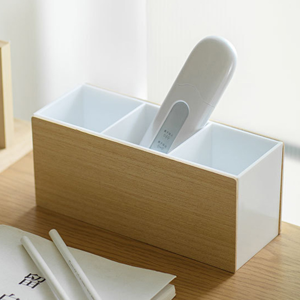 Hölzerner Tisch-Organizer mit  – Controller Stand Holder Bewertung und Preis