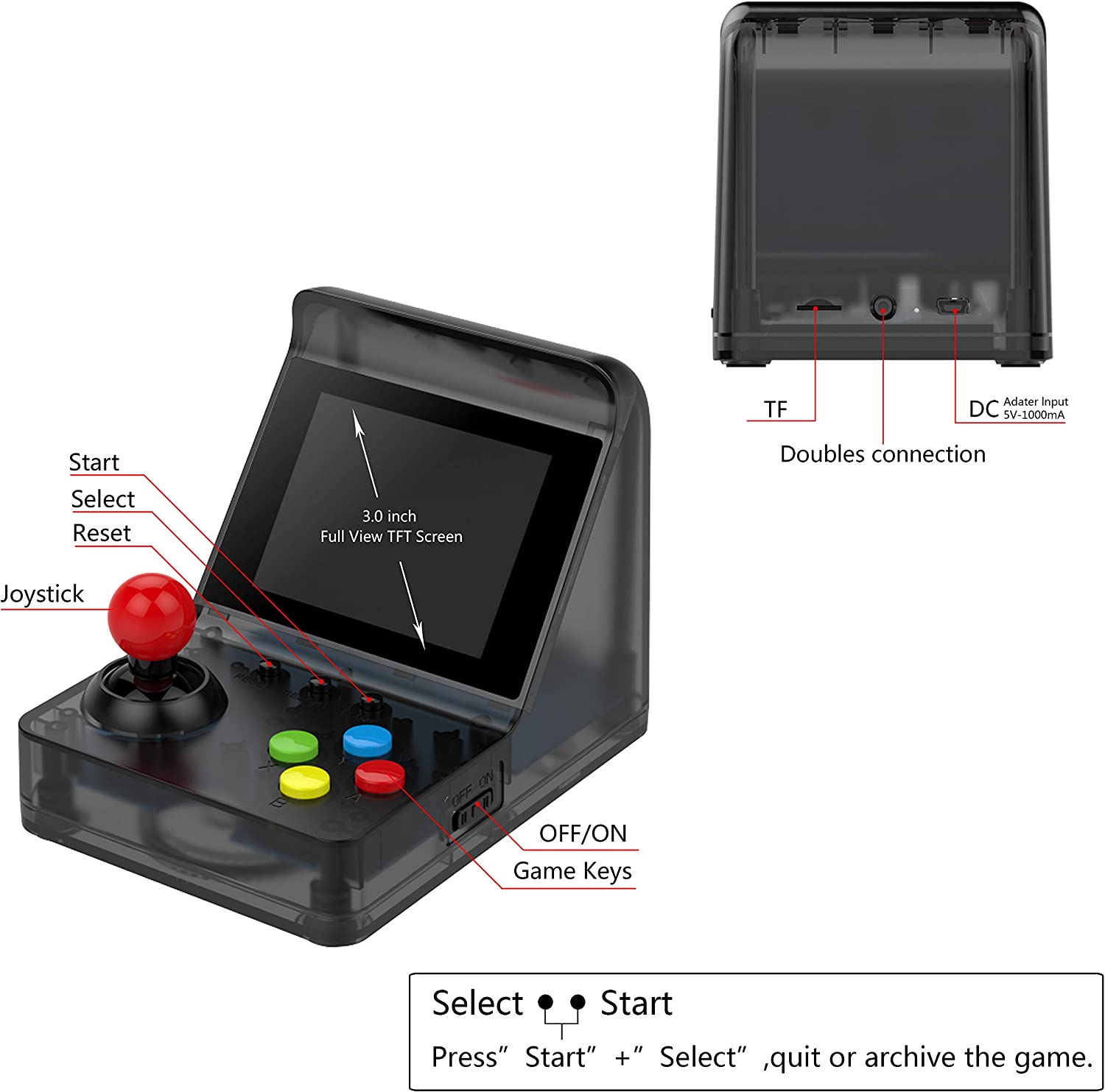 ARCADE MINI Beste beliebte 32- – Gaming Console Under 500 Bewertung und Preis