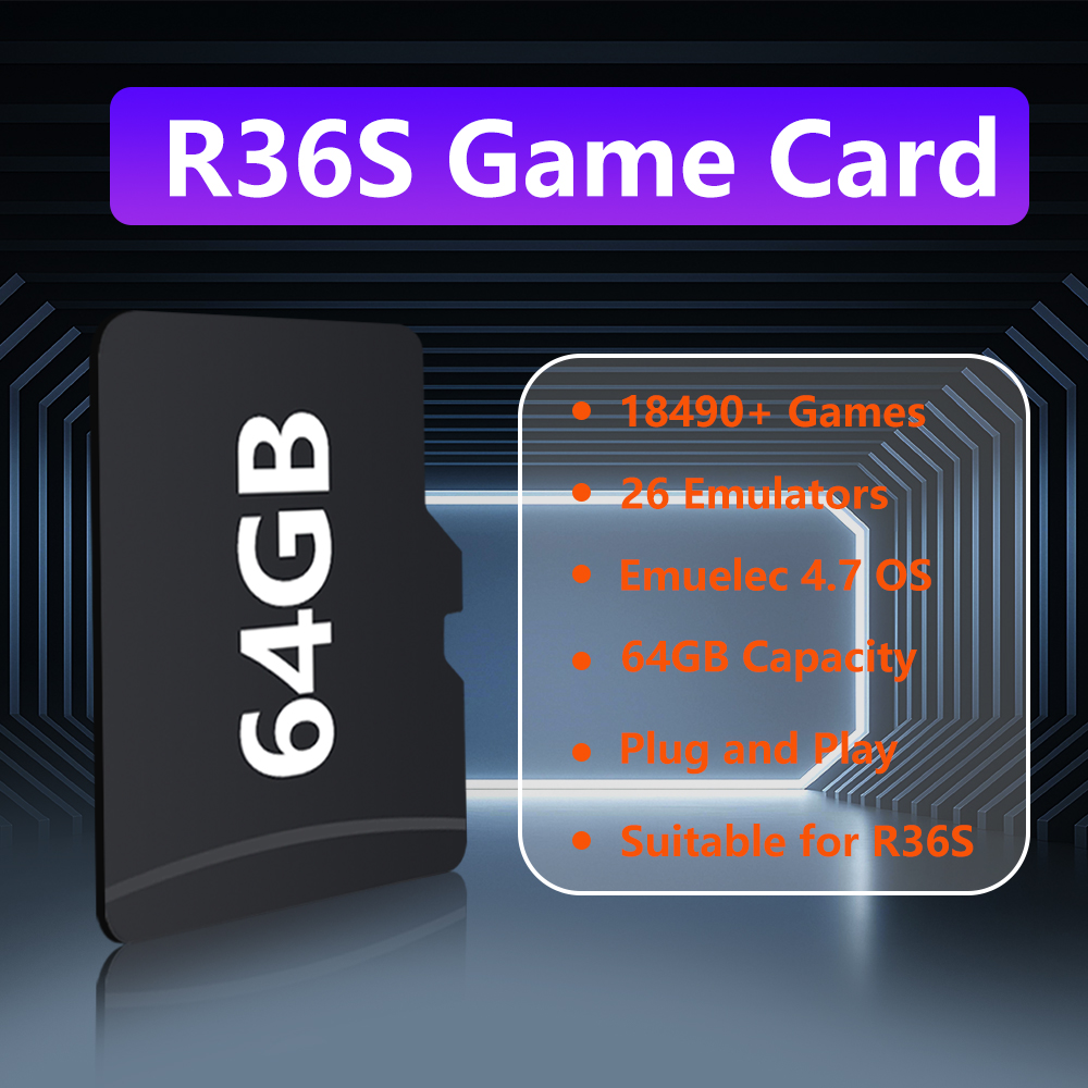 64GB Spielkarte für R36S Spiel – Gaming Console Emulator Bewertung und Preis