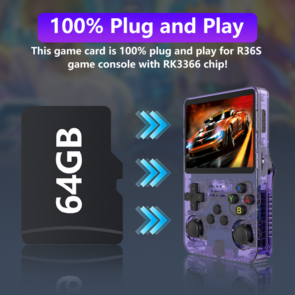 64GB Spielkarte für R36S Spiel – Gaming Console Emulator Bewertung und Preis