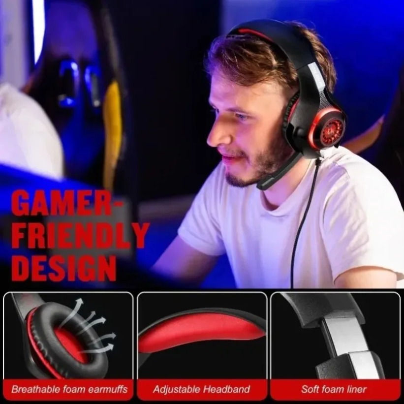 LED-Gaming-Kopfhörer mit Mikro – Gaming Console Headset Bewertung und Preis